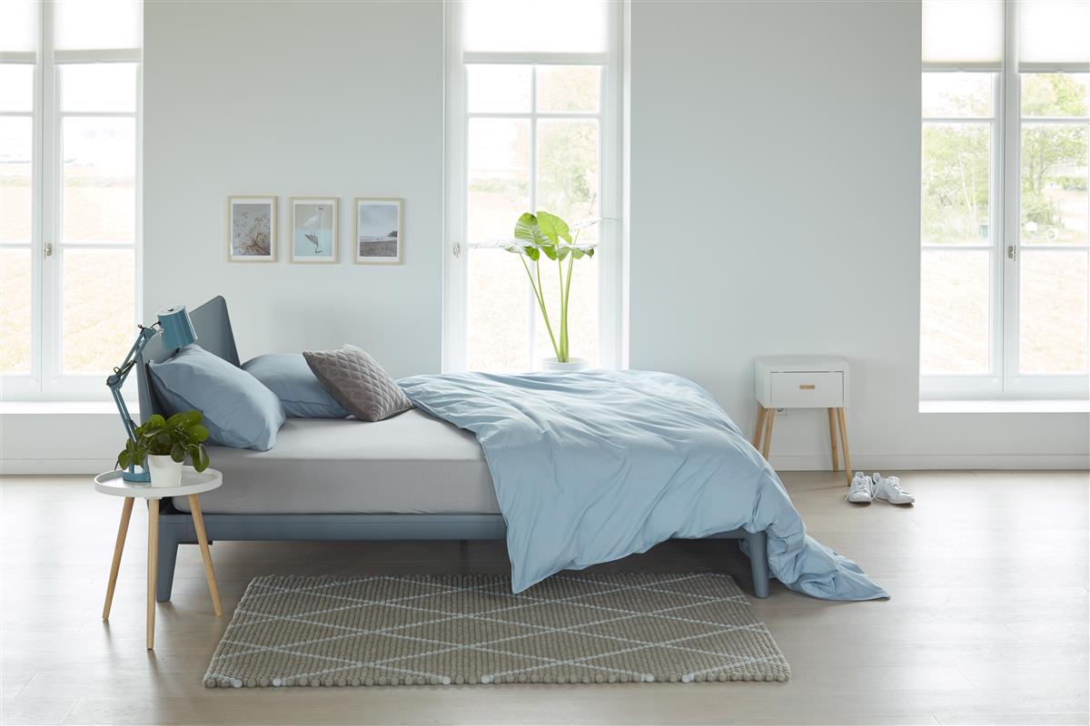 Beddinghouse Jersey - Topper Hoeslaken - 100x200/220 - Licht grijs