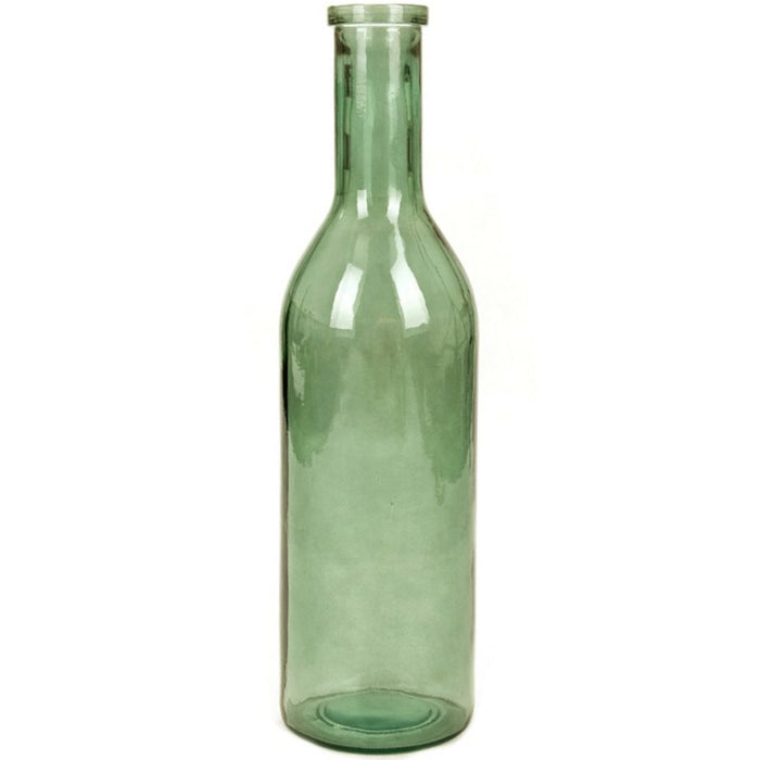 Mica Decorations Rioja Glazen Fles - H75 x Ø18 cm - Groen