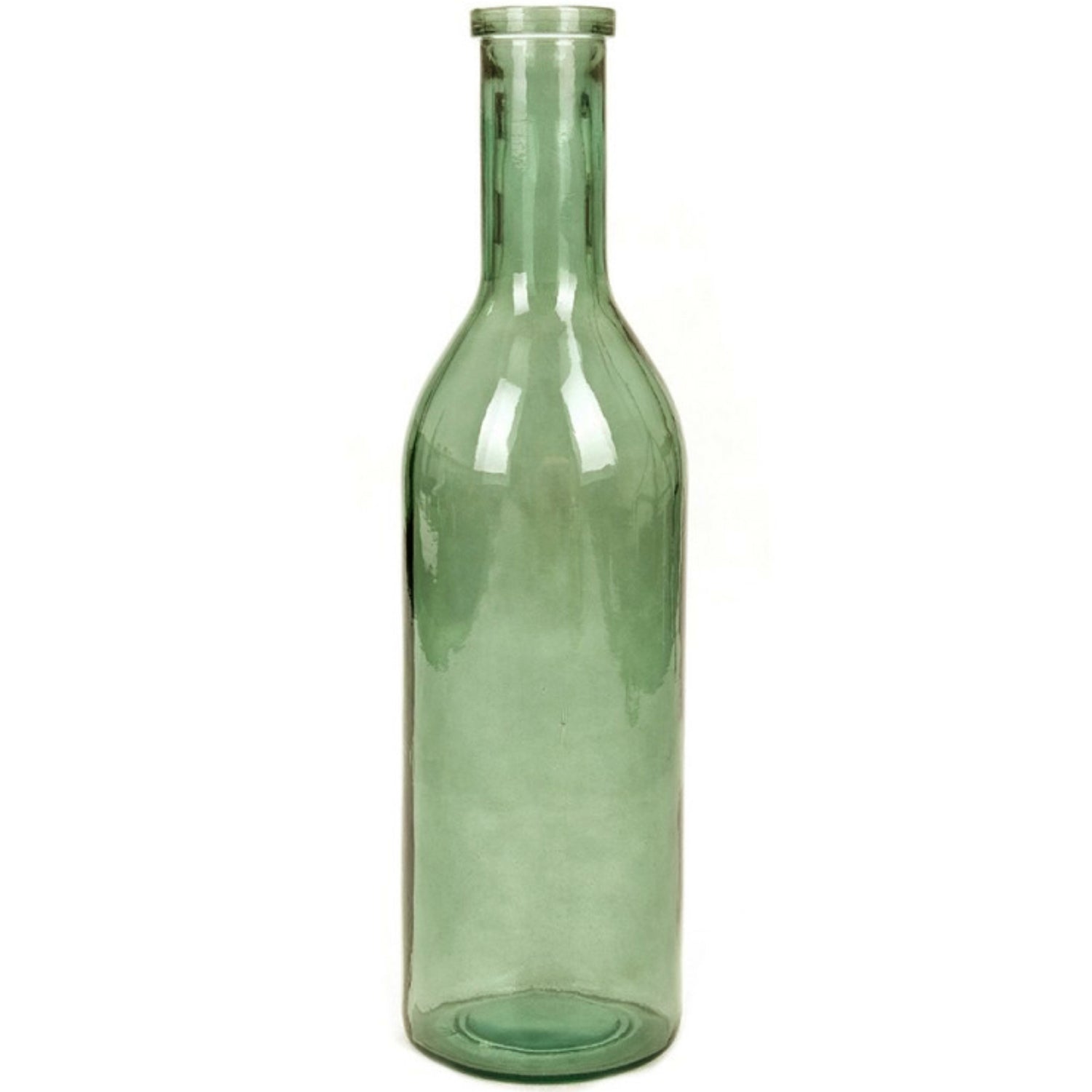 Mica Decorations Rioja Glazen Fles - H75 x Ø18 cm - Groen