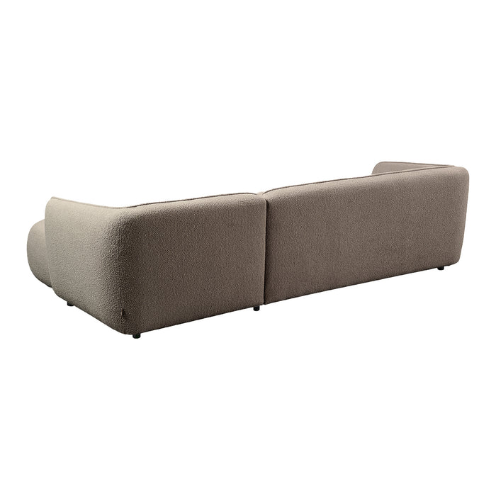 by fonQ Soft Hoekbank met Chaise Longue Rechts - Bouclé - Taupe