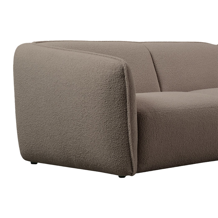 by fonQ Soft Hoekbank met Chaise Longue Rechts - Bouclé - Taupe
