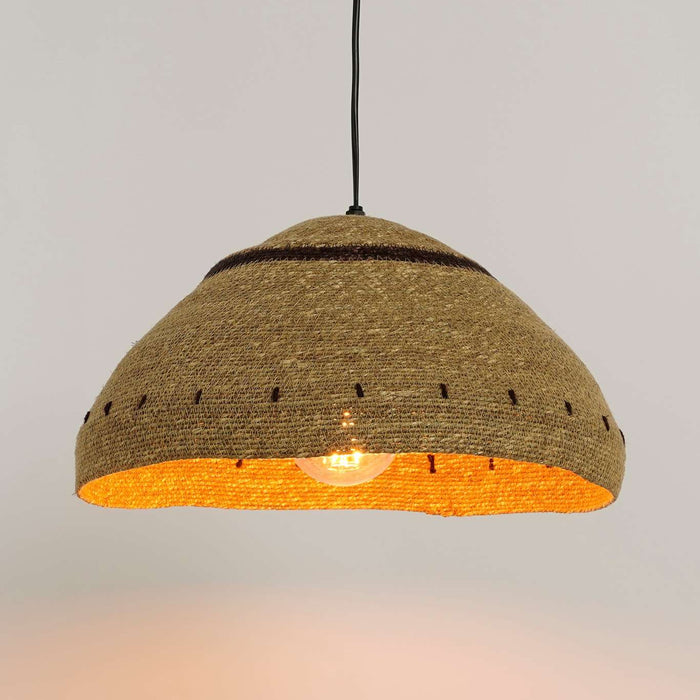 Mica Decorations Joulz Hanglamp - H22 x Ø41 cm - Jute - Lichtbruin