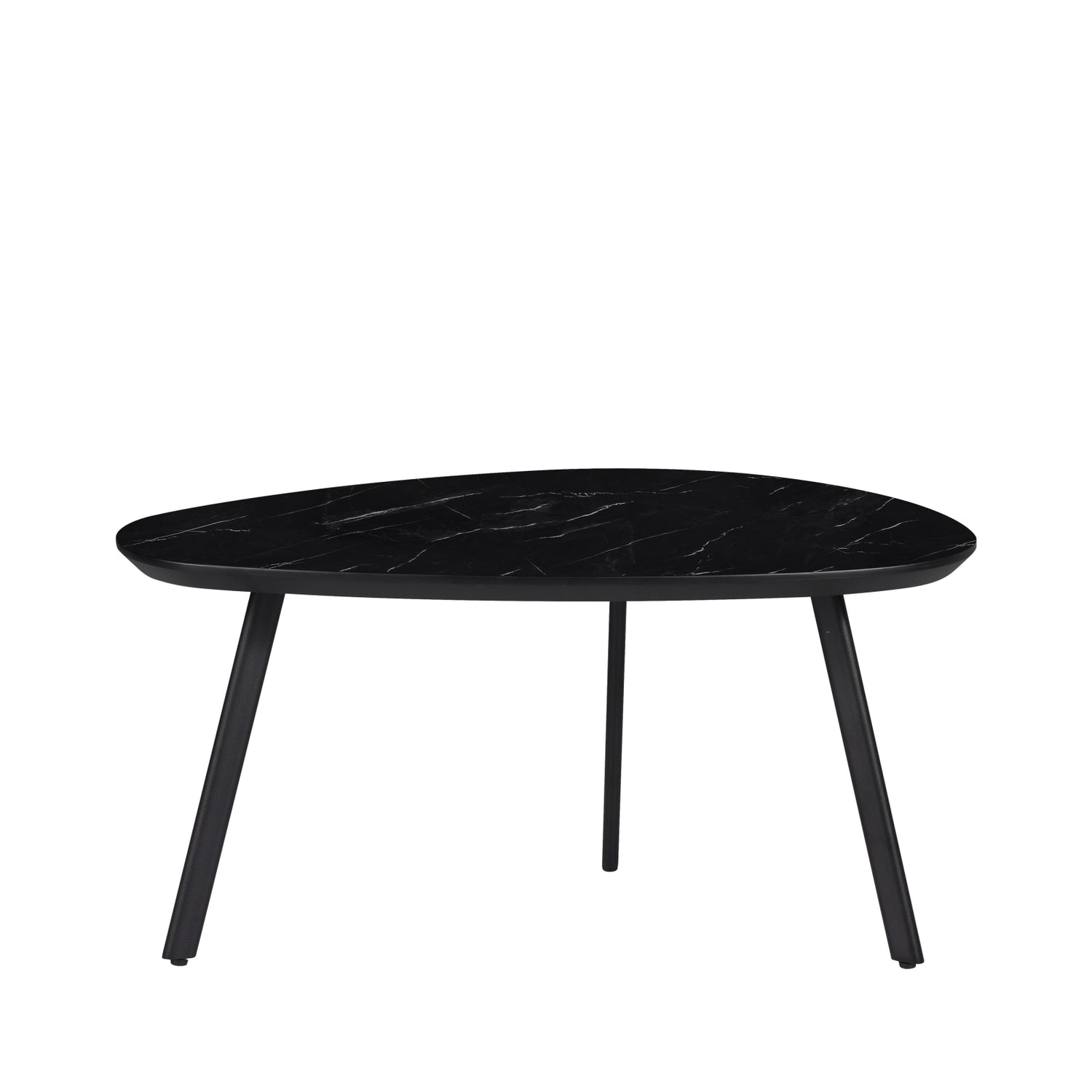 Salontafel Nyborg Lille - Zwart - MDF - 75x38x44cm (BxHxD)