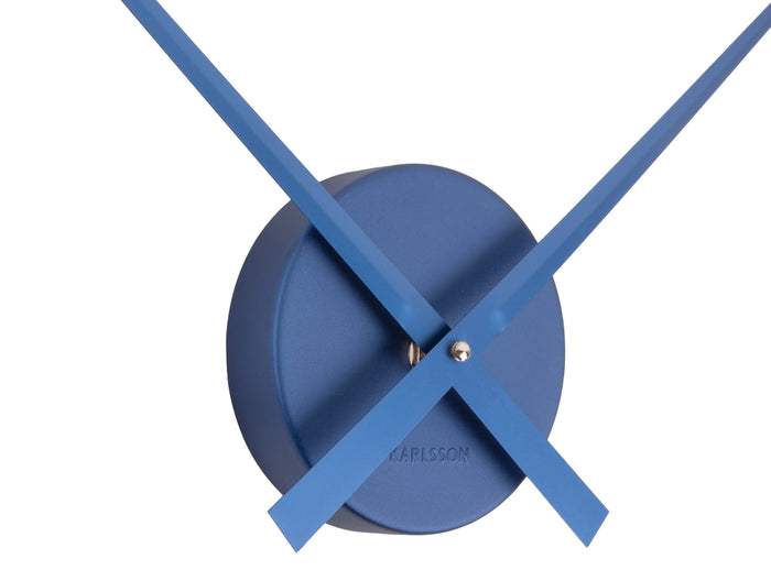 Karlsson Wandklok Little Big Time Mini Metallic - Blauw - Ø41cm