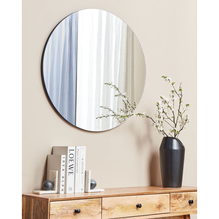 Beliani - CHARRON - Wandspiegel - Blauw - 79 x 79 cm - Glas