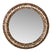 PTMD Chelsae Bronze poly round shell mirror large