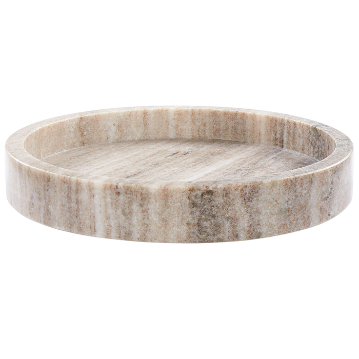 Beliani - ITEA - Decoratief dienblad - Beige - Marmer