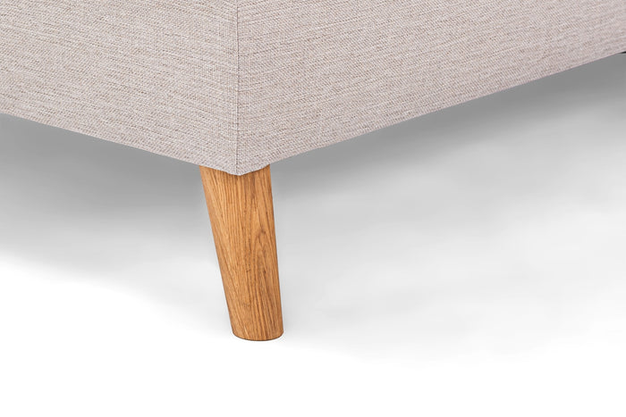 Giga Meubel - Hoekbank Stof - Beige|Eikenhout - 3-Zits Links - Inari