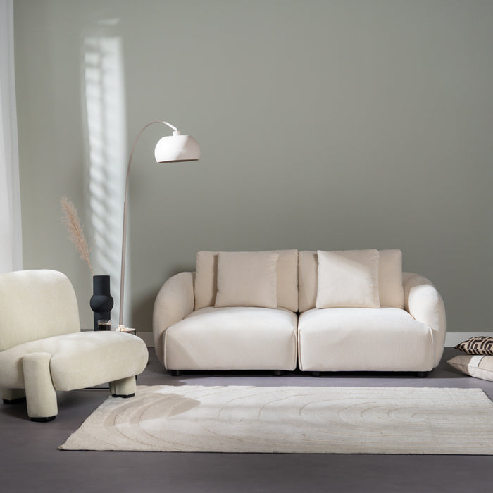 Bronx71 3-zitsbank Isa chenille off white