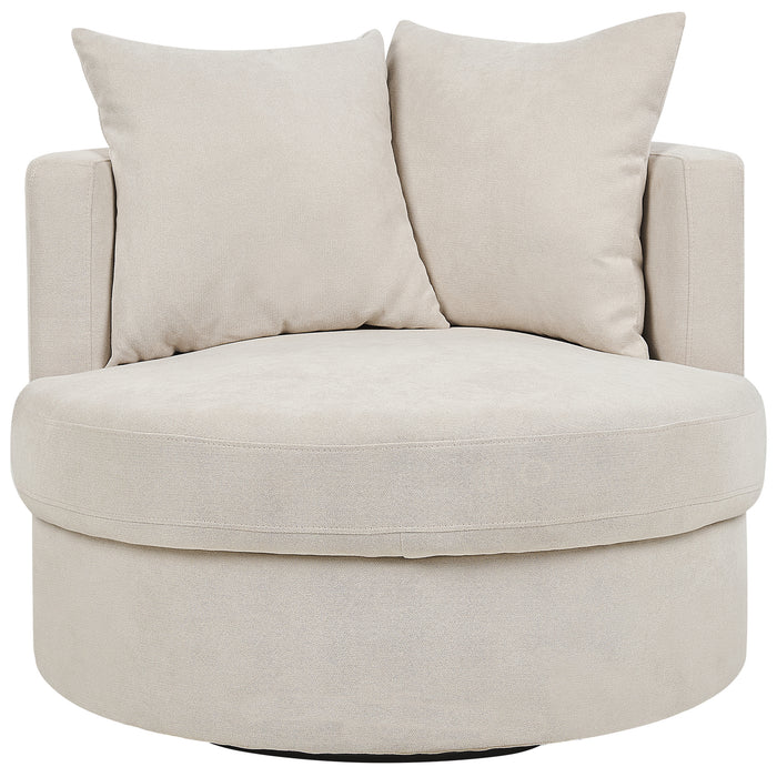 Beliani - DALBY - Fauteuil - Lichtbeige - Stof