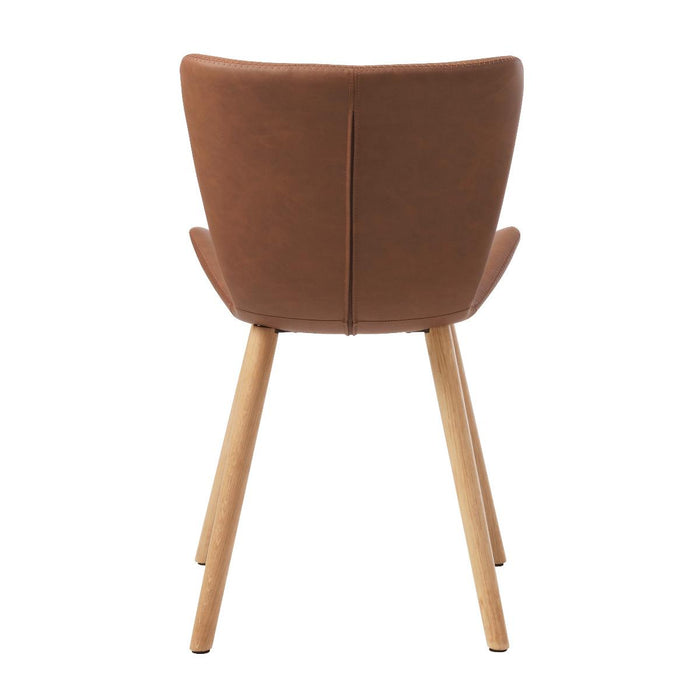 Nordic Home Orla eetkamerstoel - pu-leer - taupe