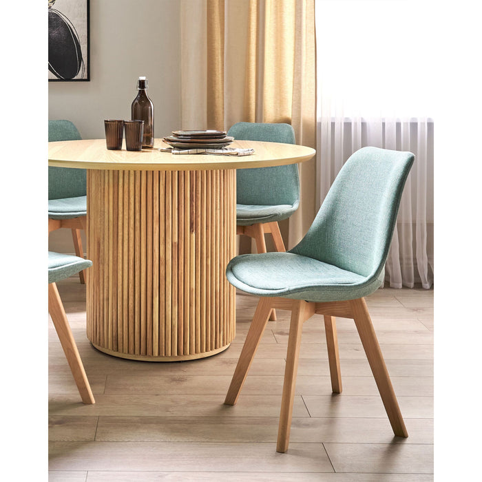 Beliani - DAKOTA - Eetkamerstoel set van 2 - Mintgroen - Polyester