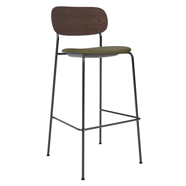 Audo Copenhagen Co Bar barkruk H105 zitting Siërra 0441 donker eiken