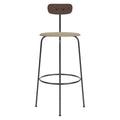 Audo Copenhagen Afteroom Bar barkruk H101 zitting Bouclé 02 donker