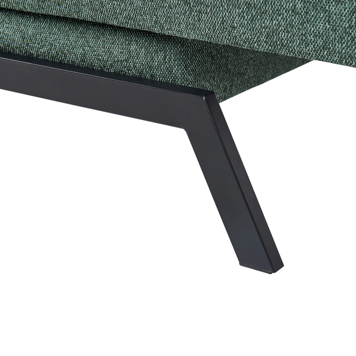 Beliani - LEEDS - Slaapbank 3-zits - Donkergroen - Polyester