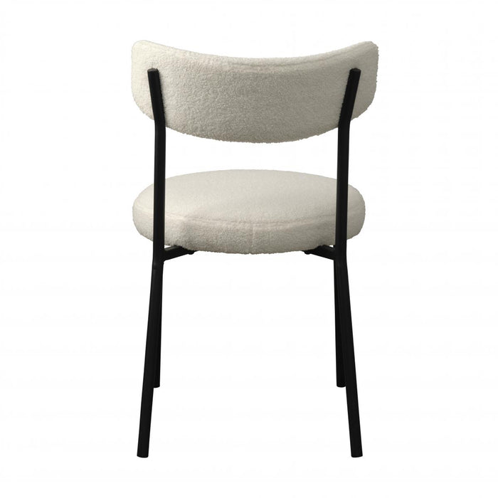 Nordic Home Frej eetkamerstoel - teddy - wit