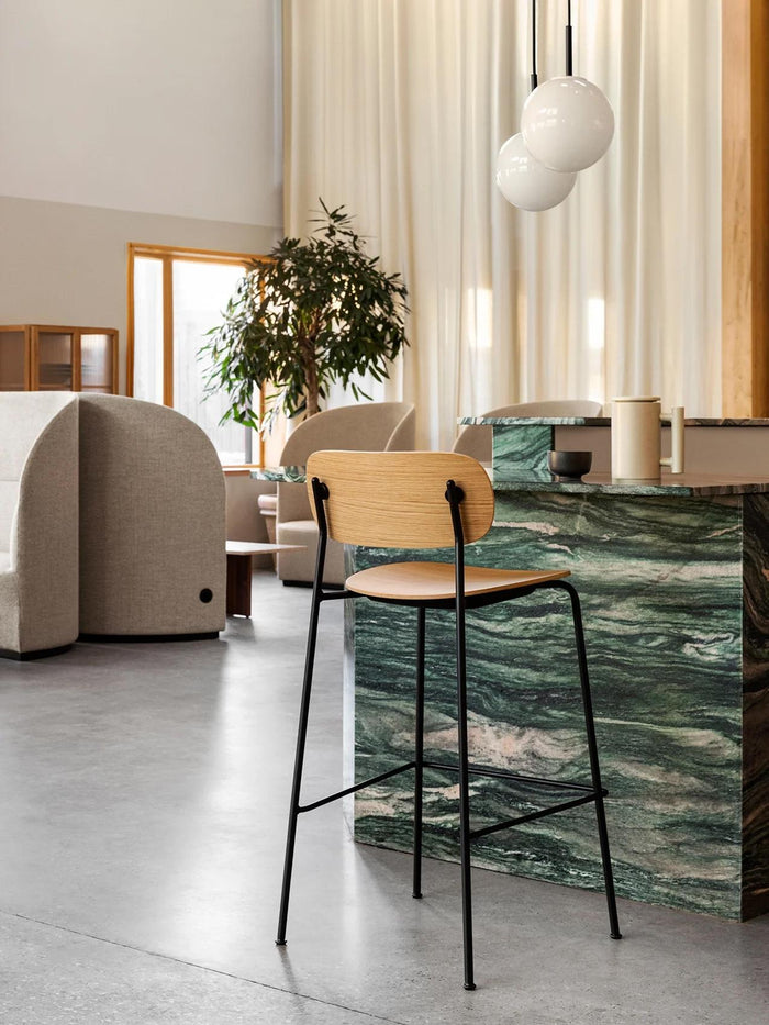 Audo Copenhagen Co Bar barkruk H104,5 zwart essen