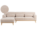 Beliani - SIMOS - Hoekbank - Beige - Rechtszijdig - Chenille