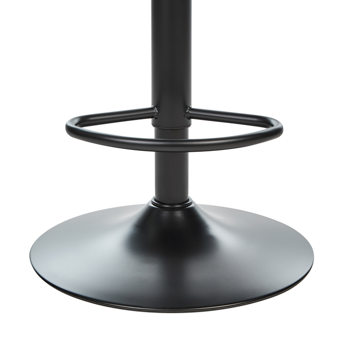 Beliani-DUBROVNIK-Barkruk verstelbaar set van 2-Lichtbeige-Fluweel