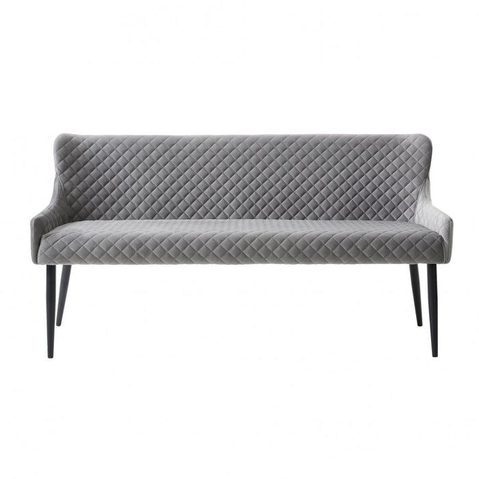 Nordic Home Milly eetkamerbank velvet - grijs