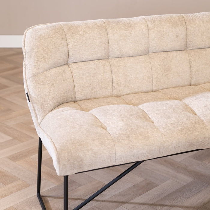 Bronx71 Scandinavische eetkamerbank Jelle taupe 185 cm