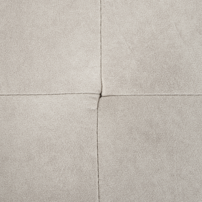 Beliani - FLAM - Hoekbank - Lichtgrijs - Rechtszijdig - Fluweel