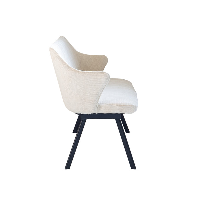 Giga Meubel - Eetkamerbank - Beige Stof - 160x60x88cm - Taylor