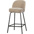 WOOOD Vogue Barkruk H 89 cm - Polyester - Sand