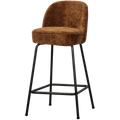 WOOOD Vogue Barkruk H 89 cm - Polyester - Mid Brown