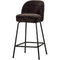 WOOOD Vogue Barkruk H 89 cm - Polyester - Dark Brown