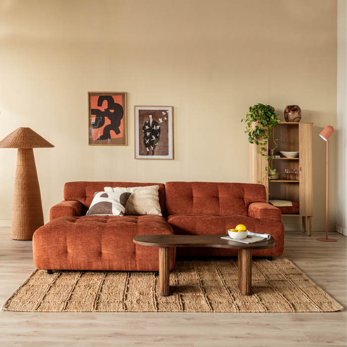 by fonQ Grids Vloerkleed 170 x 240 cm - Naturel