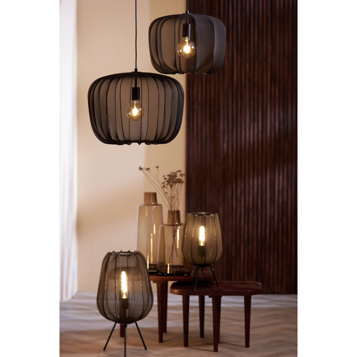 Light & Living Plumeria Hanglamp - L - H 45 x Ø 60 cm - Zwart