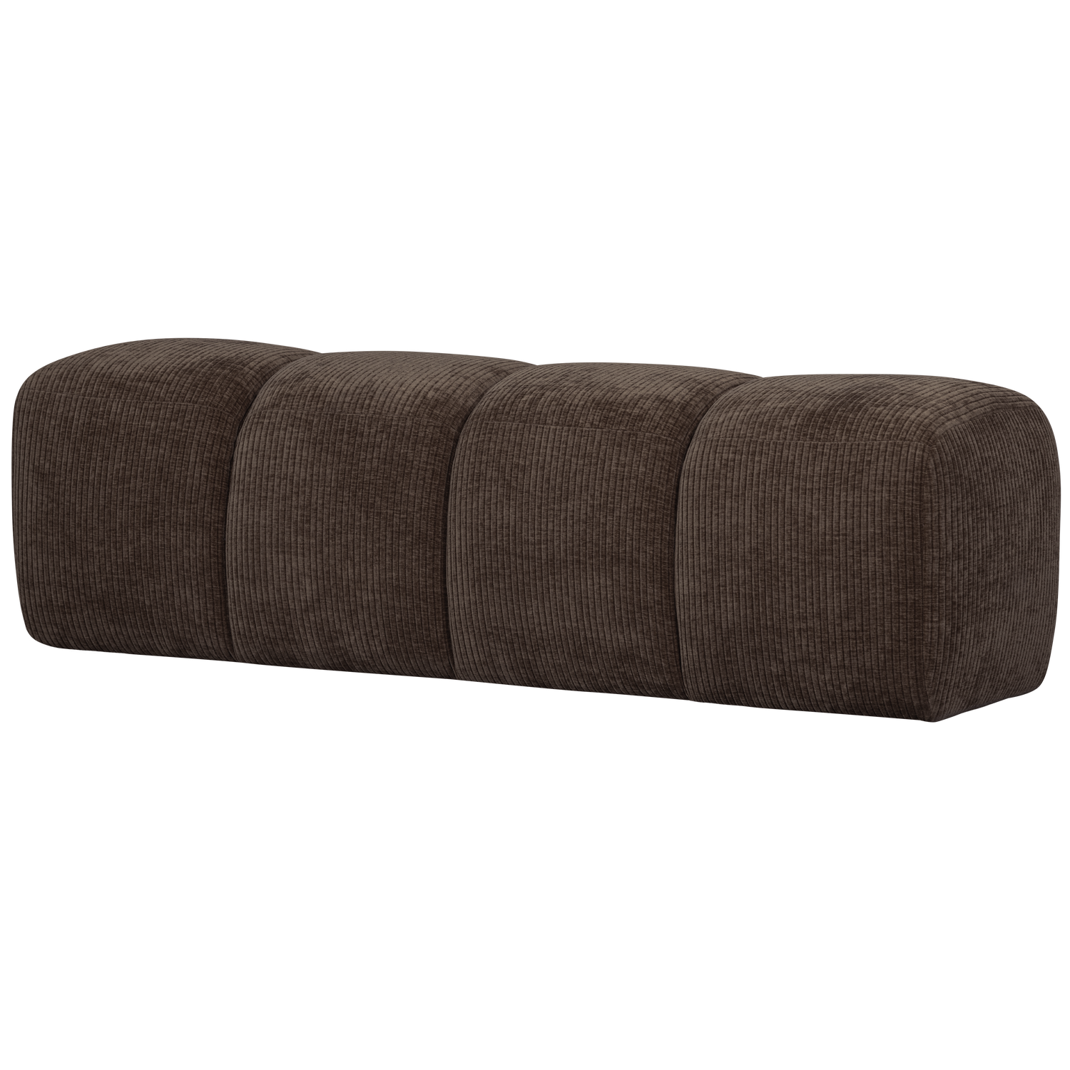 WOOOD Mojo Eetbankje 164 cm Mojo - Ribstof - Bruin - 49x164x45