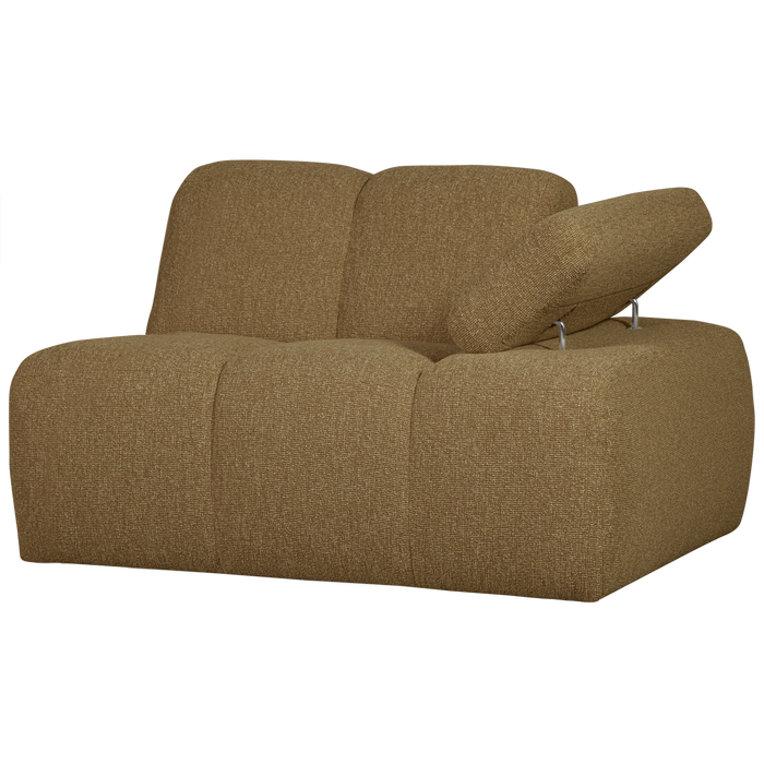 WOOOD Mojo 1-Zits Bank Met Arm Rechts - Bouclé - Beige - 74x120x97