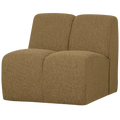 WOOOD Mojo 1-Zits Bank - Bouclé - Geel|Bruin - 74x80x97