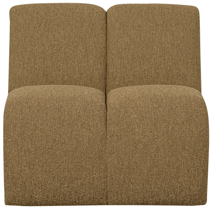 WOOOD Mojo 1-Zits Bank - Bouclé - Geel|Bruin - 74x80x97