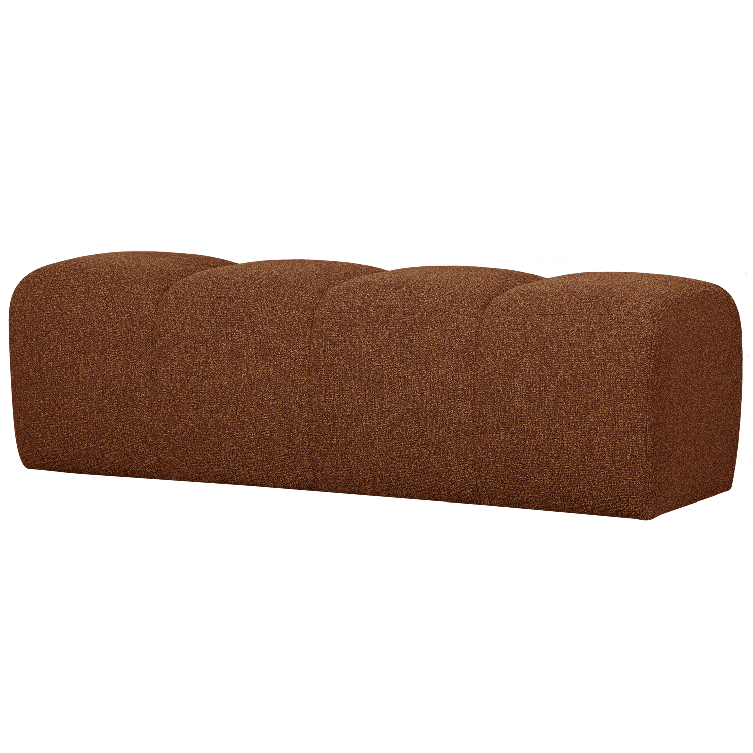 WOOOD Mojo Eetbankje 164 cm Mojo - Bouclé - Roest Bruin Melange