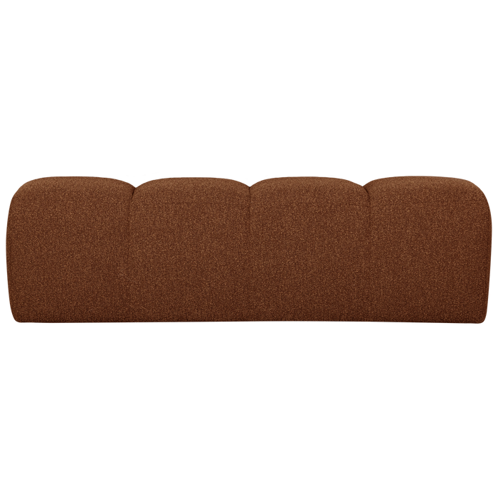 WOOOD Mojo Eetbankje 164 cm Mojo - Bouclé - Roest Bruin Melange