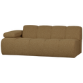 WOOOD Mojo 2-Zits Bank Met Arm Links - Bouclé - Geel|Bruin Melange