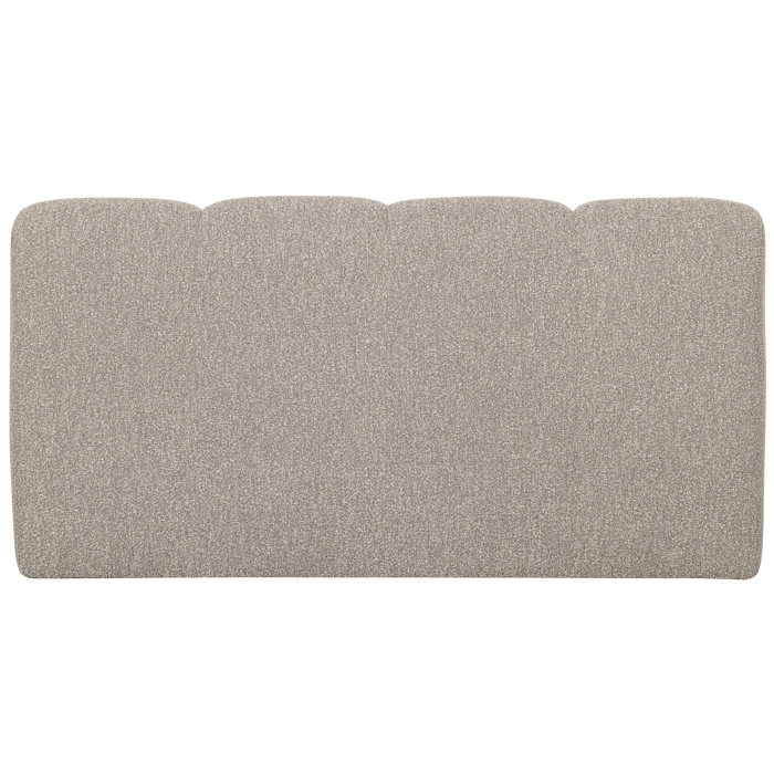 WOOOD Mojo Eetbankje Met Rugleuning - Bouclé - Beige Melange - 164cm