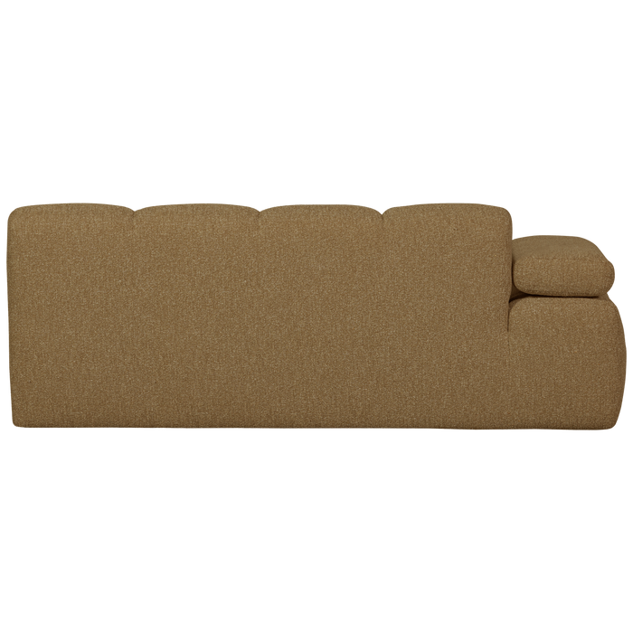 WOOOD Mojo 2-Zits Bank Met Arm Links - Bouclé - Geel|Bruin Melange