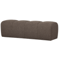 WOOOD Mojo Eetbankje 164 cm Mojo - Bouclé - Bruin Melange - 49x164x45