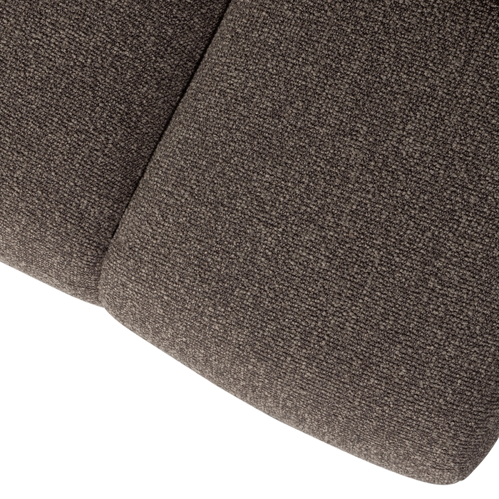 WOOOD Mojo Eetbankje 164 cm Mojo - Bouclé - Bruin Melange - 49x164x45