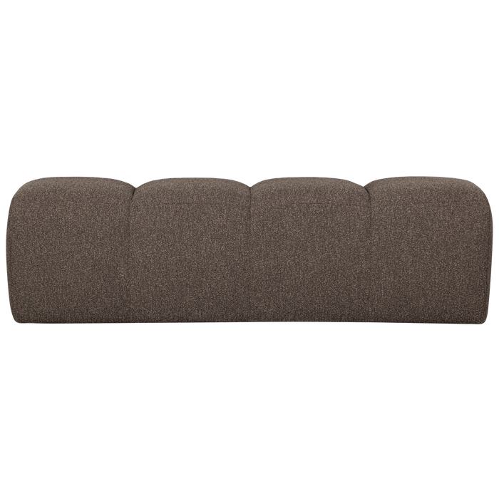 WOOOD Mojo Eetbankje 164 cm Mojo - Bouclé - Bruin Melange - 49x164x45