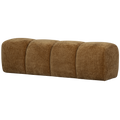 WOOOD Mojo Eetbankje 164 cm Mojo - Ribstof - Honing Geel - 49x164x45