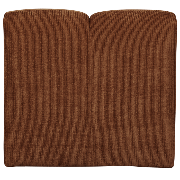 WOOOD Mojo 1-Zits Bank - Ribstof - Roest Bruin - 74x80x97