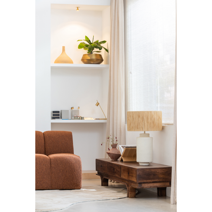 WOOOD Mojo 1-Zits Bank - Bouclé - Roest Bruin Melange - 74x80x97