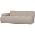 WOOOD Mojo 2-Zits Bank Met Arm Links - Bouclé - Beige - 74x200x97