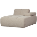 WOOOD Mojo Chaise Longue Elementenbank Rechts - Bouclé - Beige