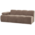 WOOOD Mojo 2-Zits Bank Met Arm Links - Ribstof - Zand - 74x200x97
